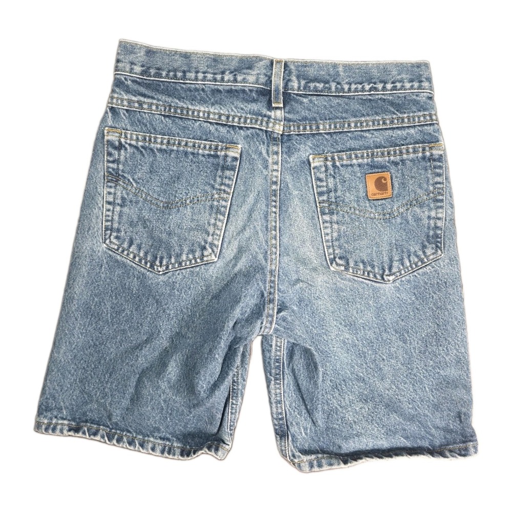 VTG Y2K Carhartt B26DST 2004 Denim Work Shorts Mens Size 31 Dad Jorts Gorpcore